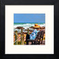 The Bench in Black Wood frame, premium wall art print