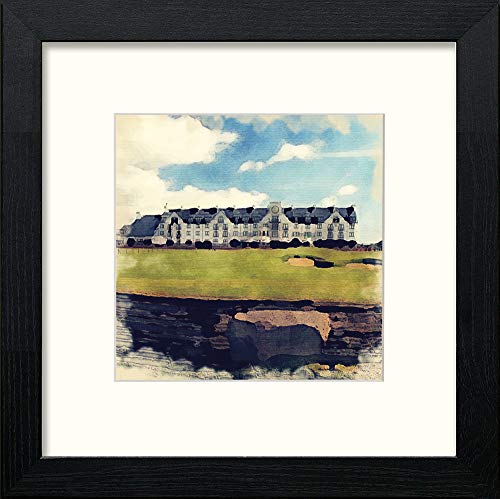 Golf Carnoustie in Black Wood frame, premium wall art print