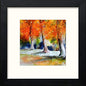 Autumn in Black Wood frame, premium wall art print