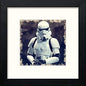 Storm Trooper in Black Wood frame, premium wall art print