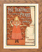 Vintage Poster Pate Dentifrice Du Docteur Pierre in Wood frame, premium wall art print