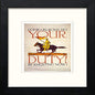 Vintage Poster Come On in Black Wood frame, premium wall art print