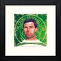 Glasgow Celtic Bertie Auld in Black Wood frame, premium wall art print