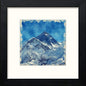 Mount Everest in Black Wood frame, premium wall art print