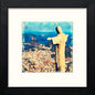 Christ The Redeemer in Black Wood frame, premium wall art print