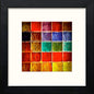 Pick A Colour in Black Wood frame, premium wall art print