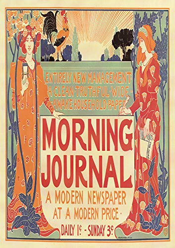 L Lumartos Vintage Poster Morning Journal A Modern Newspaper At A Modern Price
