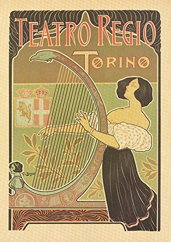 L Lumartos Vintage Poster Teatro Regio Torino