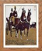 Vintage Poster Landauer Autos Carriages Automobiles Advertising in Wood frame, premium wall art print