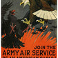 L Lumartos Vintage Poster Join The Army Air Service Be An American Eagle