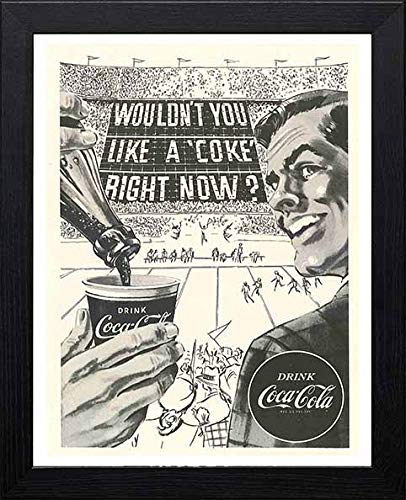 L Lumartos Vintage Poster Vintage A4 And A3 Coca Cola Football Advert