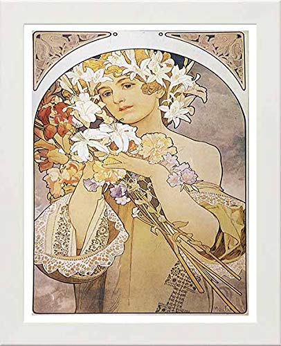 L Lumartos Vintage Poster Alphonse Mucha La Fleurflowers C1897