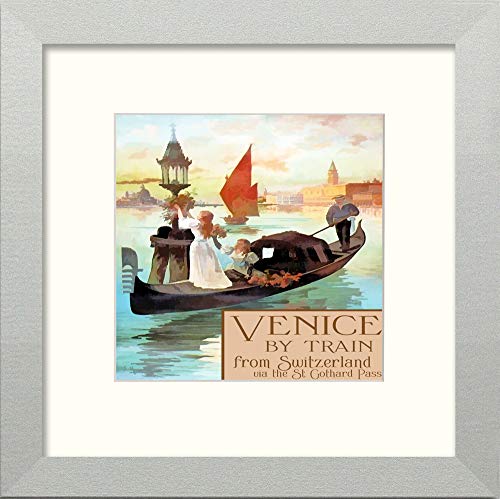 L Lumartos Vintage Venice By Train Poster
