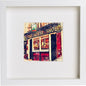Glasgow, Scotland The Horse Show Bar 70 in White frame, premium wall art print