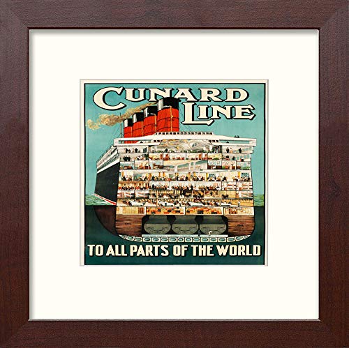 L Lumartos Vintage Cunard Line Poster