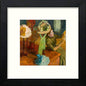 Vintage The Milliner in Black Wood frame, premium wall art print