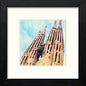 Barcelona Sagrada Familia in Black Wood frame, premium wall art print