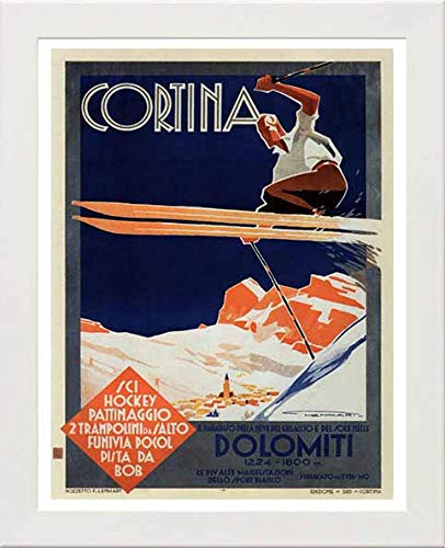 L Lumartos Vintage Poster Cortina Dolomiti