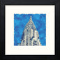 New York Chrysler Building in Black Wood frame, premium wall art print