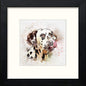 Dalmation in Black Wood frame, premium wall art print