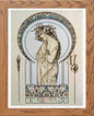 Vintage Poster Alphonse Mucha Documents Dcoratifs 1902d Roman Greek in Wood frame, premium wall art print