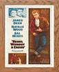 Vintage Poster Vintage A4 And A3 James Dean in Wood frame, premium wall art print