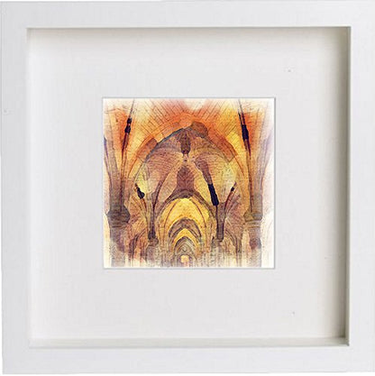 Lumartos Glasgow University Cloisters Framed Art Artwork 0066