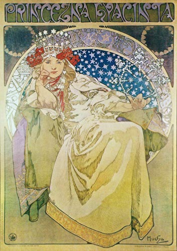 L Lumartos Vintage Poster Alphonse Mucha Princezna Hyacinta 1911