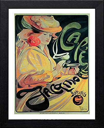 L Lumartos Vintage Poster Caf Jacqmotte Bruxelles