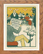 Vintage Poster Maf084 Reklame Plakater Paul Fischer in Wood frame, premium wall art print