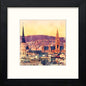 Vienna in Black Wood frame, premium wall art print