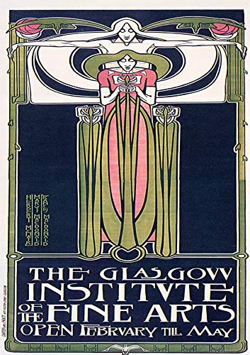 L Lumartos Vintage Poster The Glasgow Institute Of Fine Arts