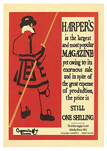 L Lumartos Vintage Poster Promotional Poster For Harpers Magazine