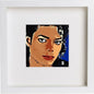 Michael Jackson 144 in White frame, premium wall art print