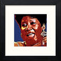 Aretha in Black Wood frame, premium wall art print