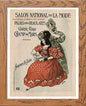 Vintage Poster Maf235 Salon National De La Mode Roedel in Wood frame, premium wall art print