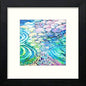 Vintage Ripple in Black Wood frame, premium wall art print