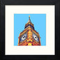 London Big Ben in Black Wood frame, premium wall art print