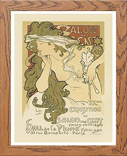 L Lumartos Vintage Poster Maf094 Salon Des Cent Alphonse Maria Mucha