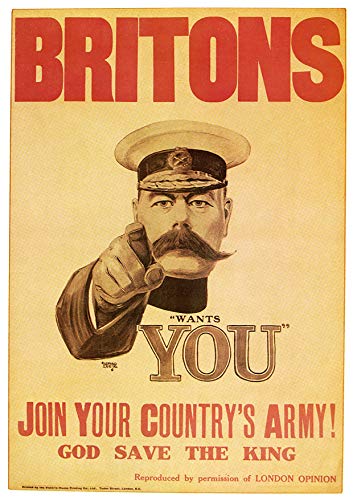 L Lumartos Vintage Poster Britons Join Your Countrys Army