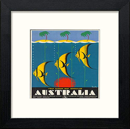 L Lumartos Vintage Australia Poster