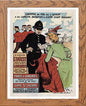 Vintage Poster L'ouest Londres in Wood frame, premium wall art print