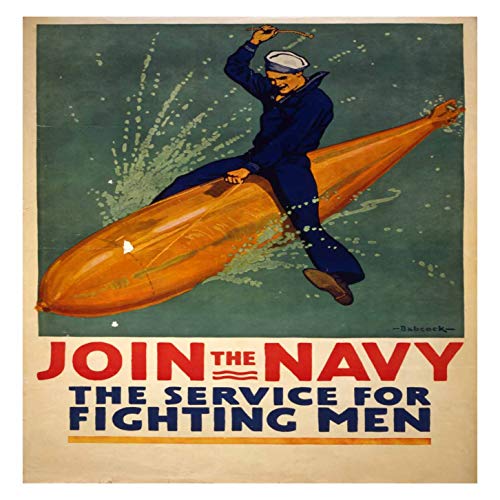 L Lumartos Vintage Poster Join The Navy