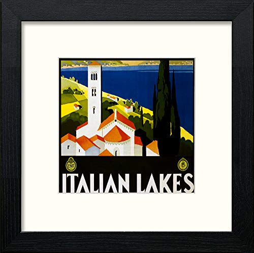 L Lumartos Vintage Italian Lakes Poster