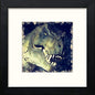 Jurasic Park in Black Wood frame, premium wall art print