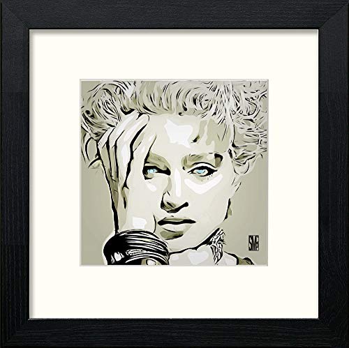 Madonna in Black Wood frame, premium wall art print