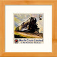 L Lumartos Vintage Steam Train Poster