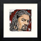 WWE Raw Roman Reigns in Black Wood frame, premium wall art print