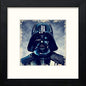 Darth Vader in Black Wood frame, premium wall art print
