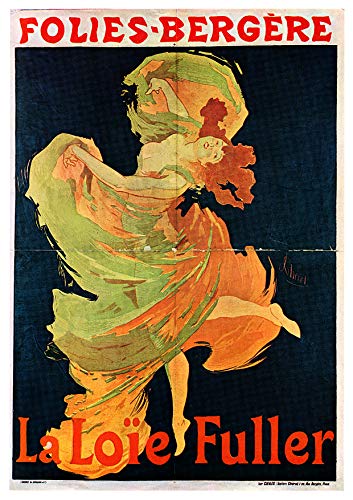 L Lumartos Vintage Poster Folies Bergre Loie Fullera